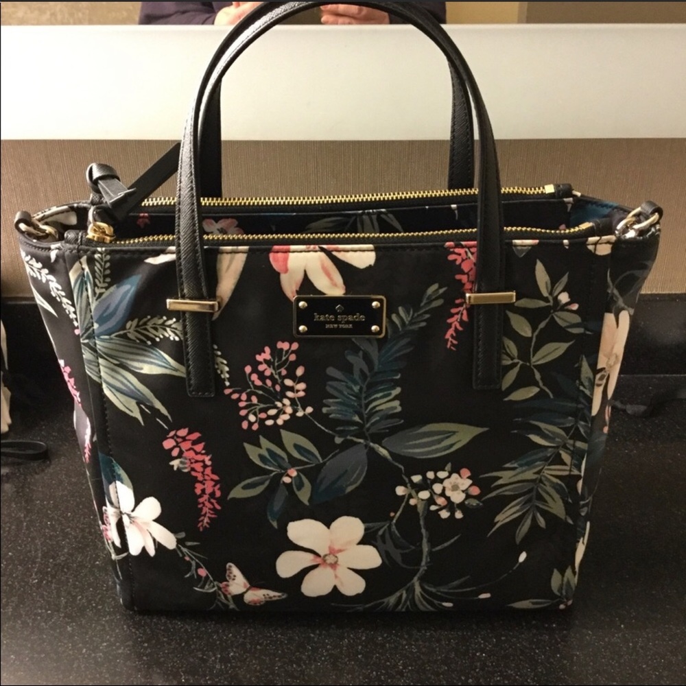 Kate Spade Wilson Road Alyse Botanical Satchel NWT - Picture 2 of 4